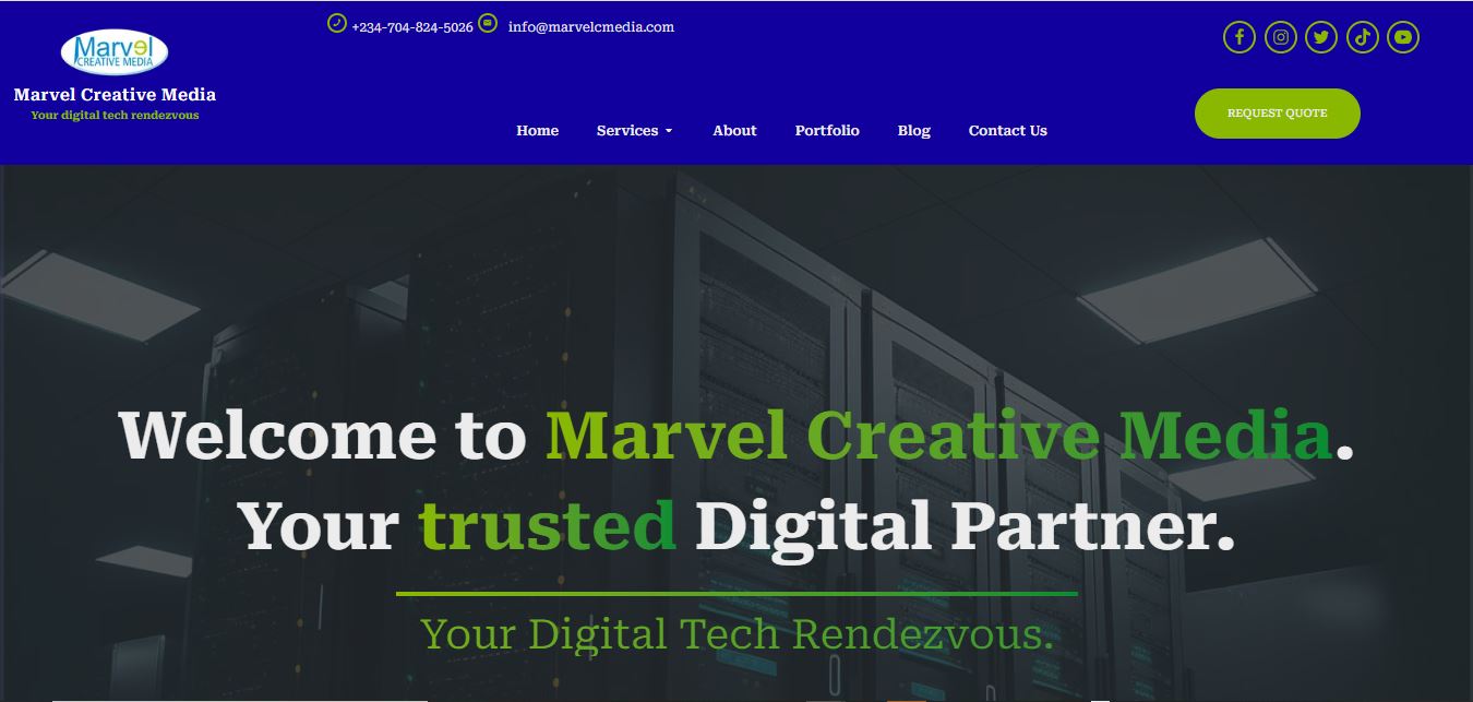 Marvel Creative Media Web Platform Interface Showcase Preview