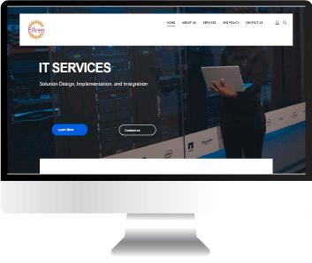 Elfren LLC project interface mockup representation