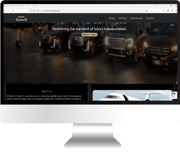 Mop Limo Services project interface mockup representation