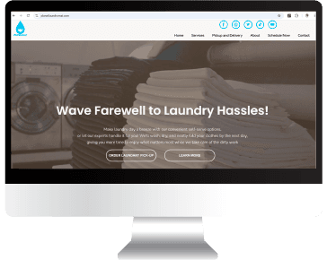 Planet Laundromat project interface mockup representation