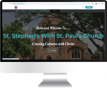 St. Paul with St.Stephen UK project interface mockup representation