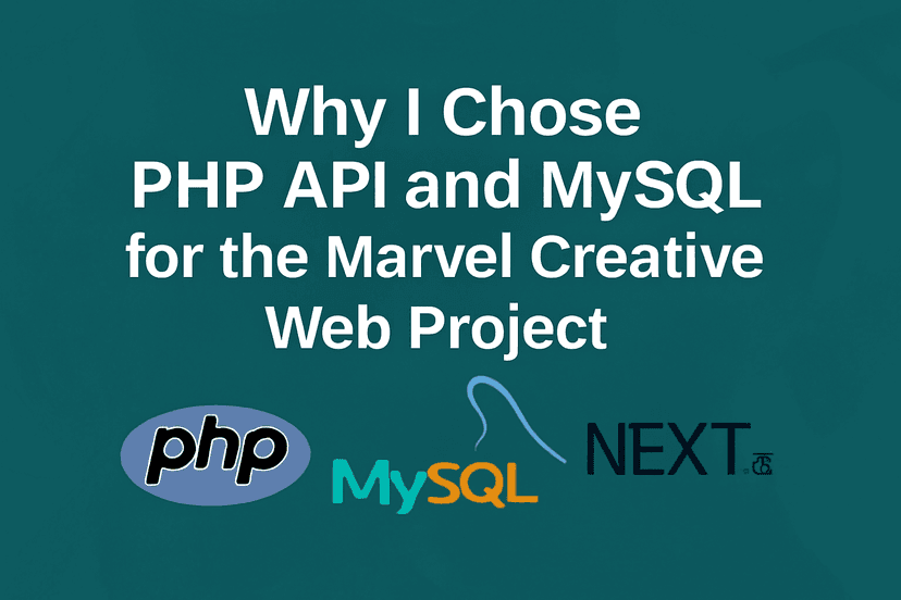 Why I Chose PHP API and MySQL for the Marvel Creative Media Web Project