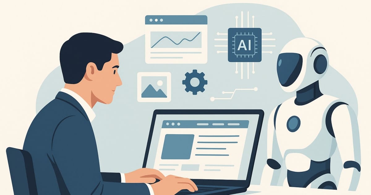 Featured graphic asset representing How AI Is Transforming Custom Website Development for Modern Businesses