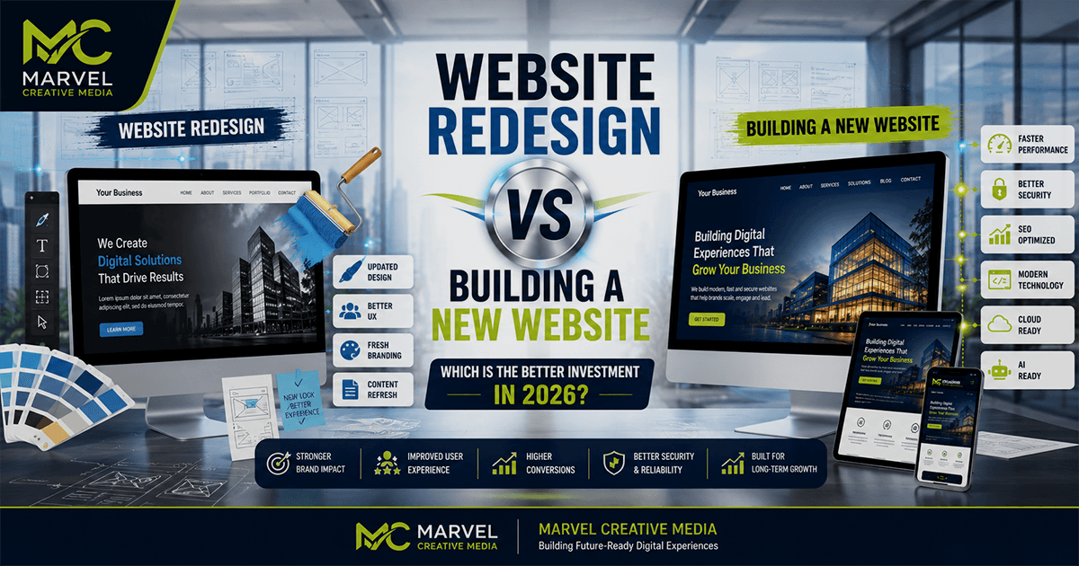 Website Redesign vs. Building a New Website: Which Is the Better Investment in 2026?
