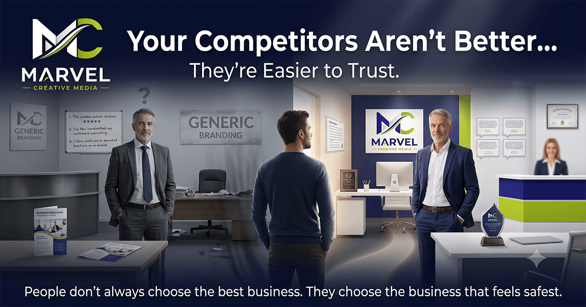 Featured graphic asset representing Why Your Competitors Aren't Better Than You, They're Easier to Trust